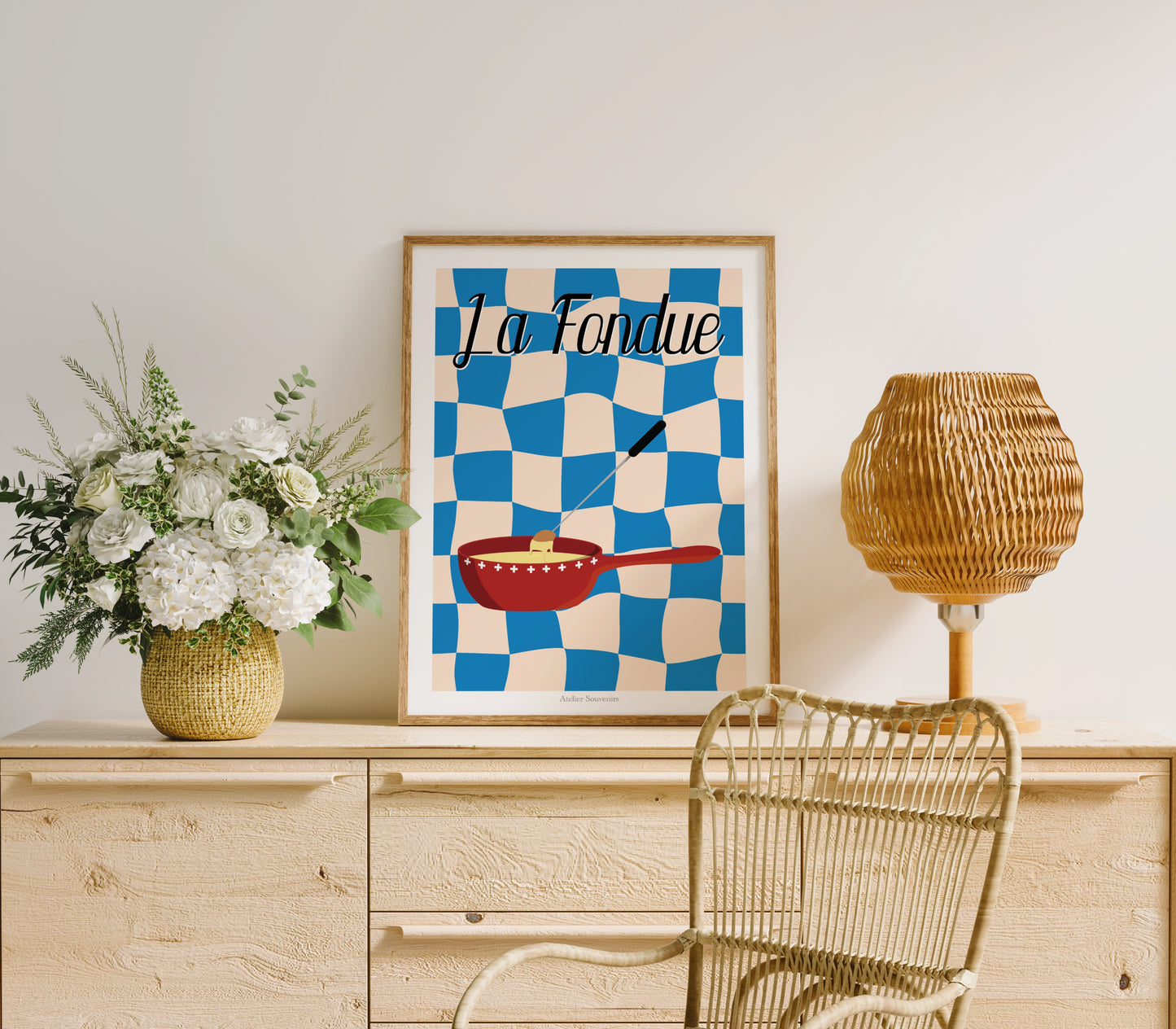 Affiche La Fondue - Saveurs Helvétiques