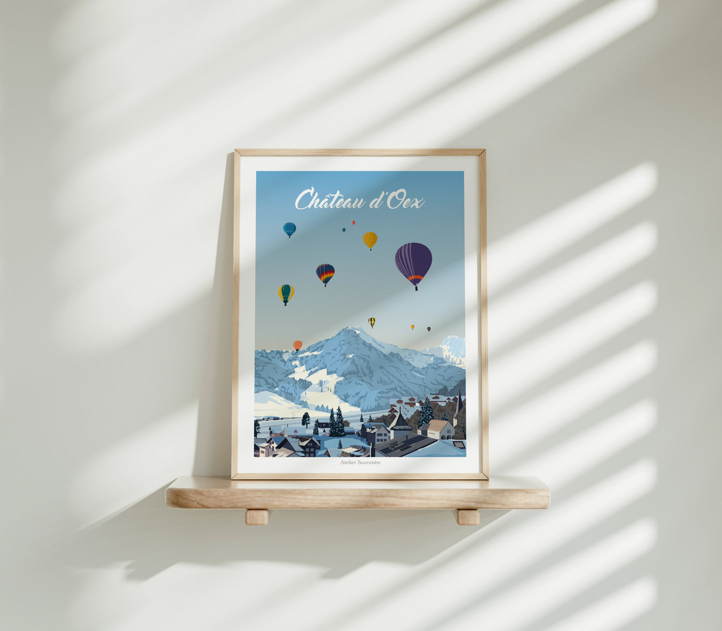 Affiche Vaud - Château d'Oex