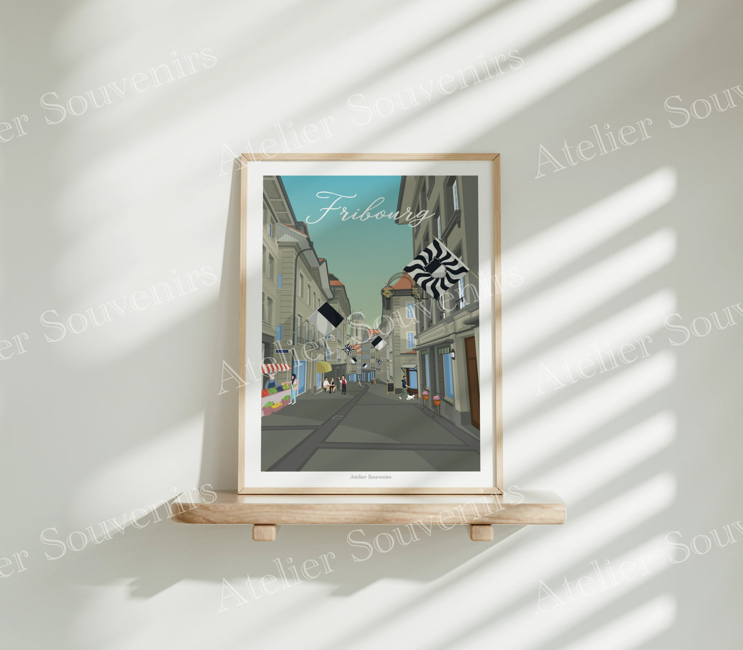 Affiche Fribourg - Vieille-Ville