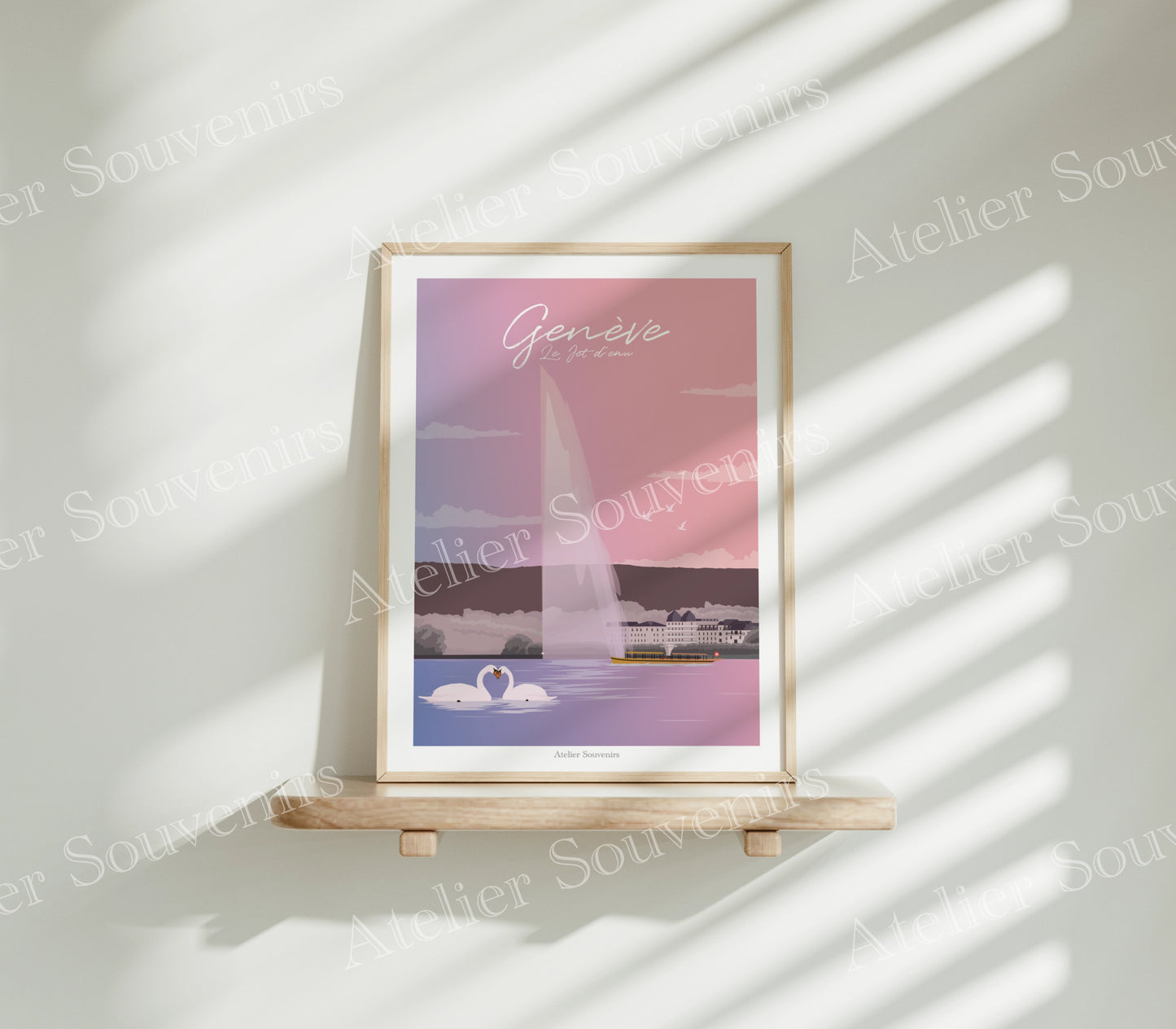 Affiche Genève - Jet d'eau