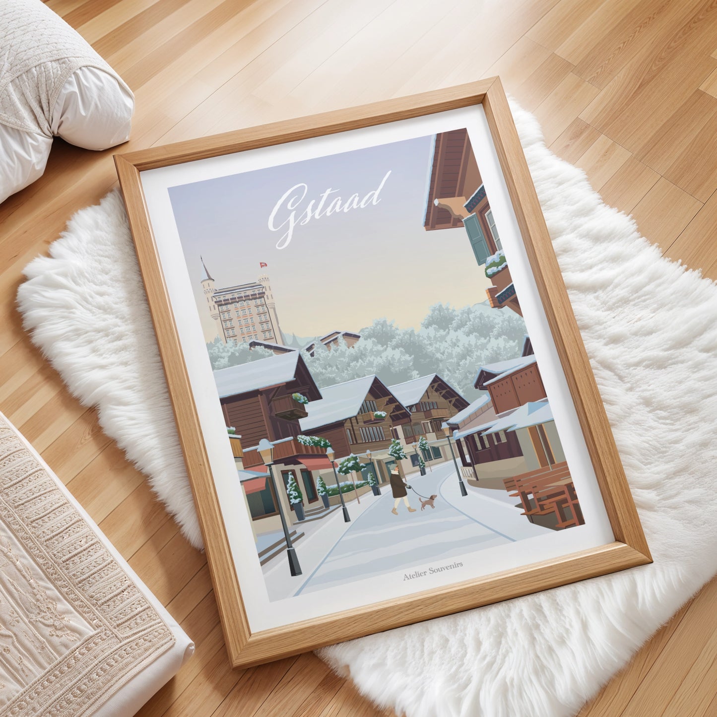 Affiche Gstaad - Hiver