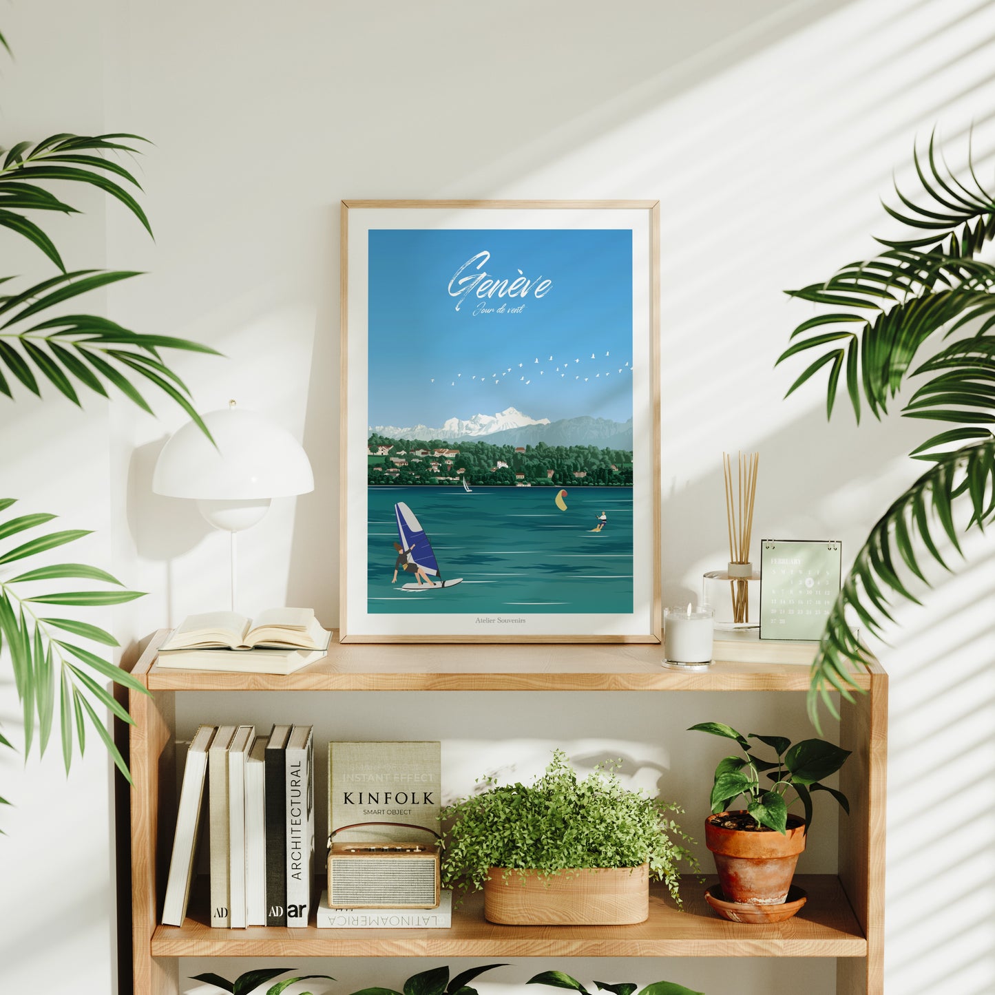 Affiche Genève - Jour de vent