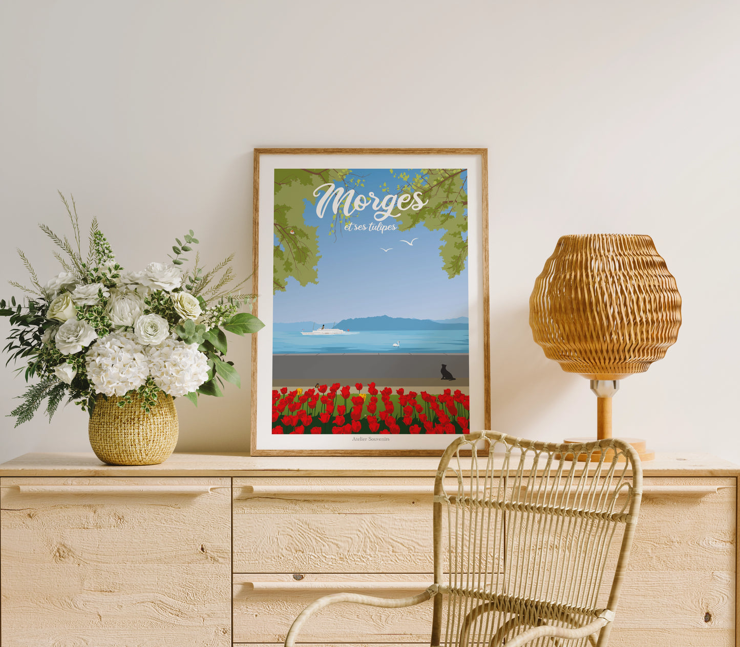 Affiche Morges et ses tulipes