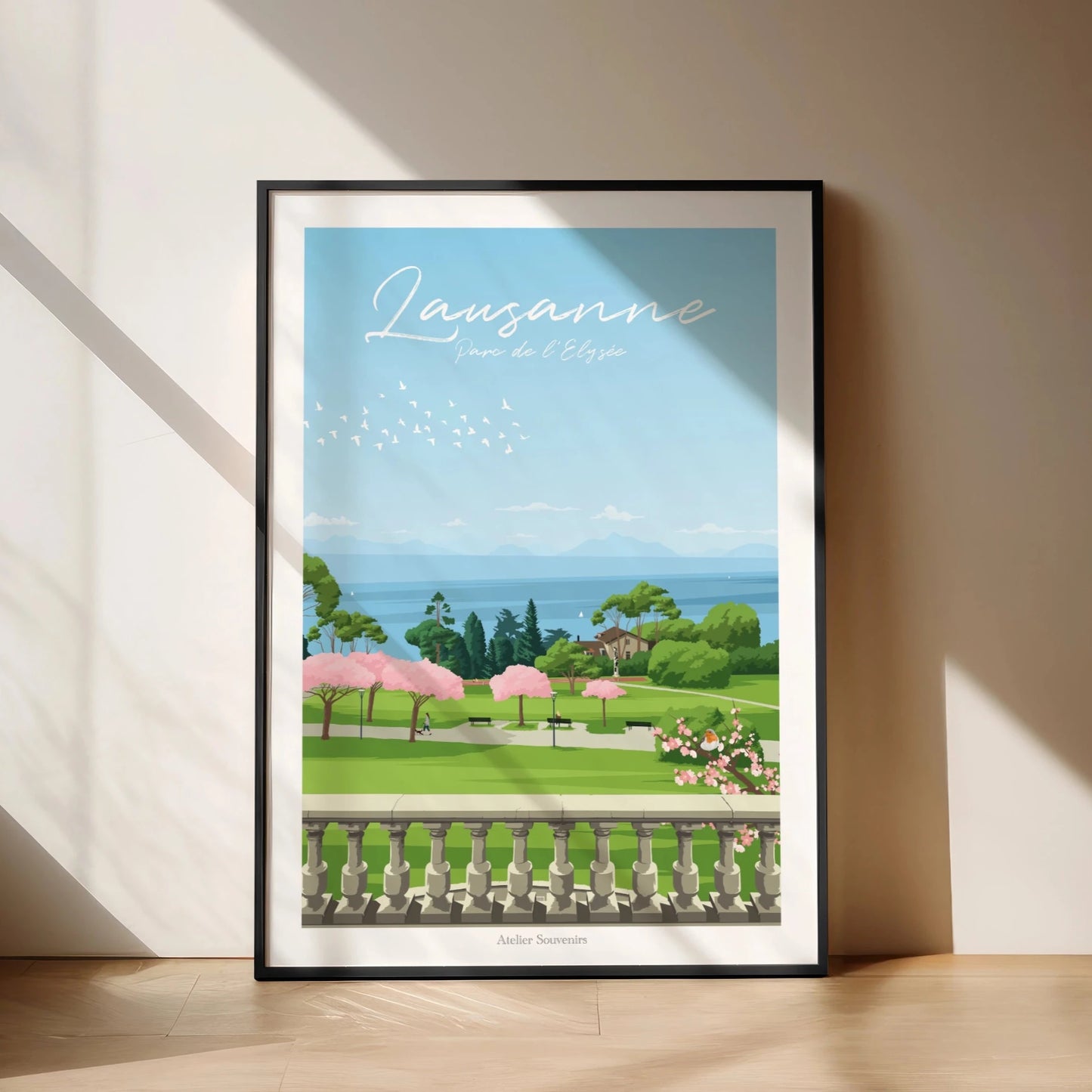 Affiche Lausanne parc de l'Elysée