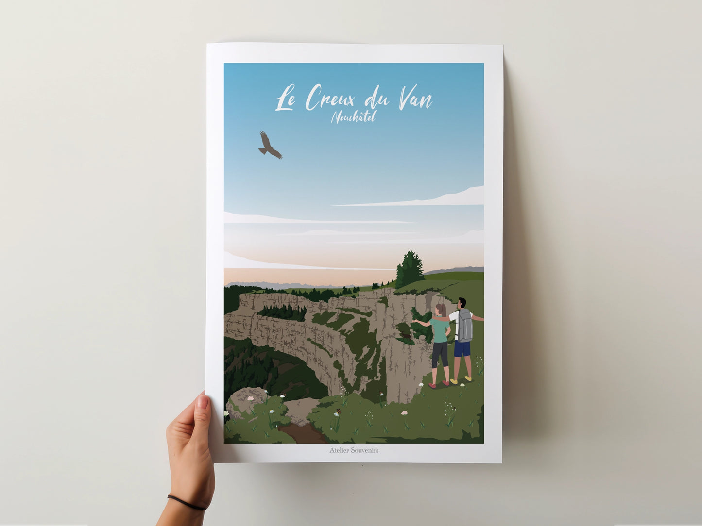 Affiche Neuchâtel - Le Creux du Van