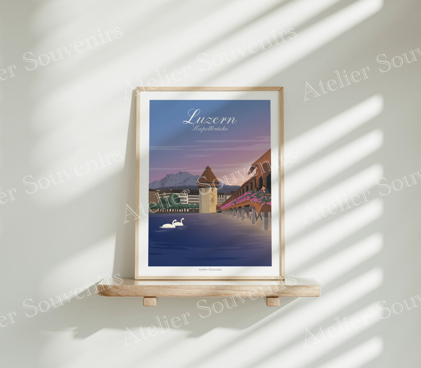 Affiche Luzern - Kapellbrücke