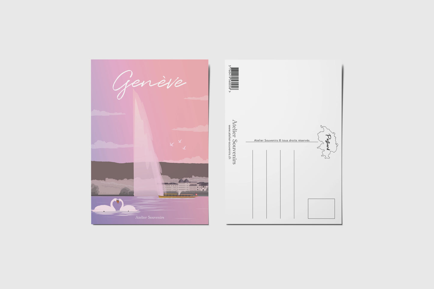 Carte Postale Genève - Jet d'eau