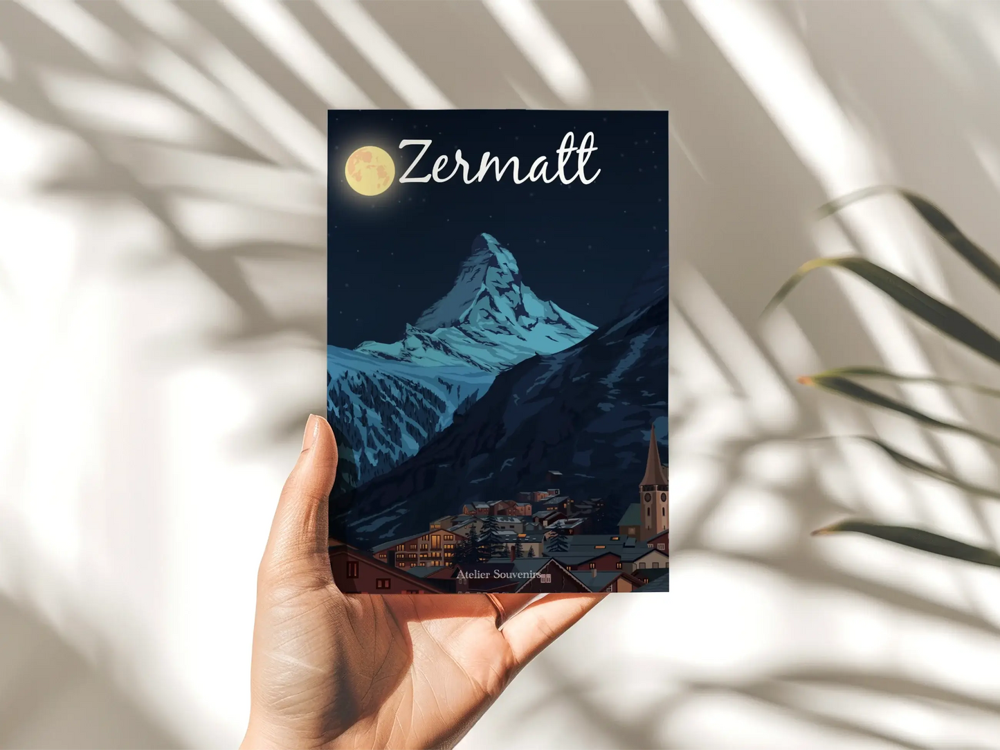 Carte Postale Valais - Zermatt Nuit étoilée