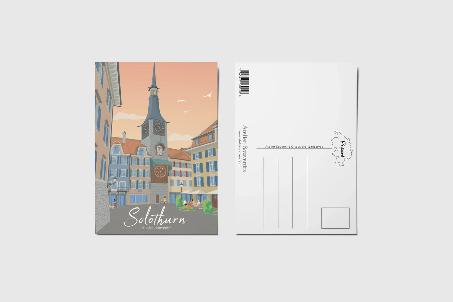 Carte Postale Soleure - Place du Marché