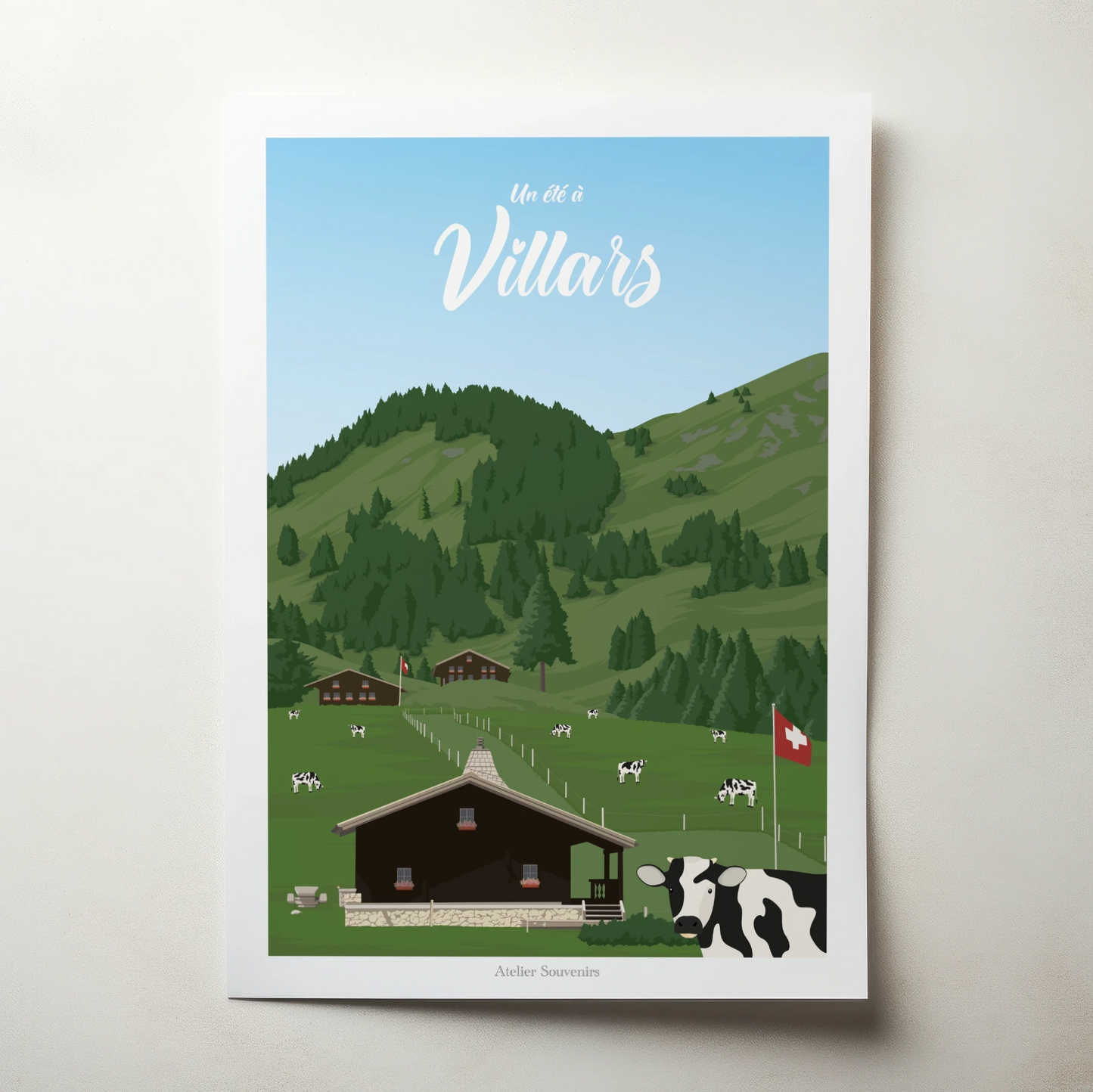 Affiche Vaud - Un été à Villars