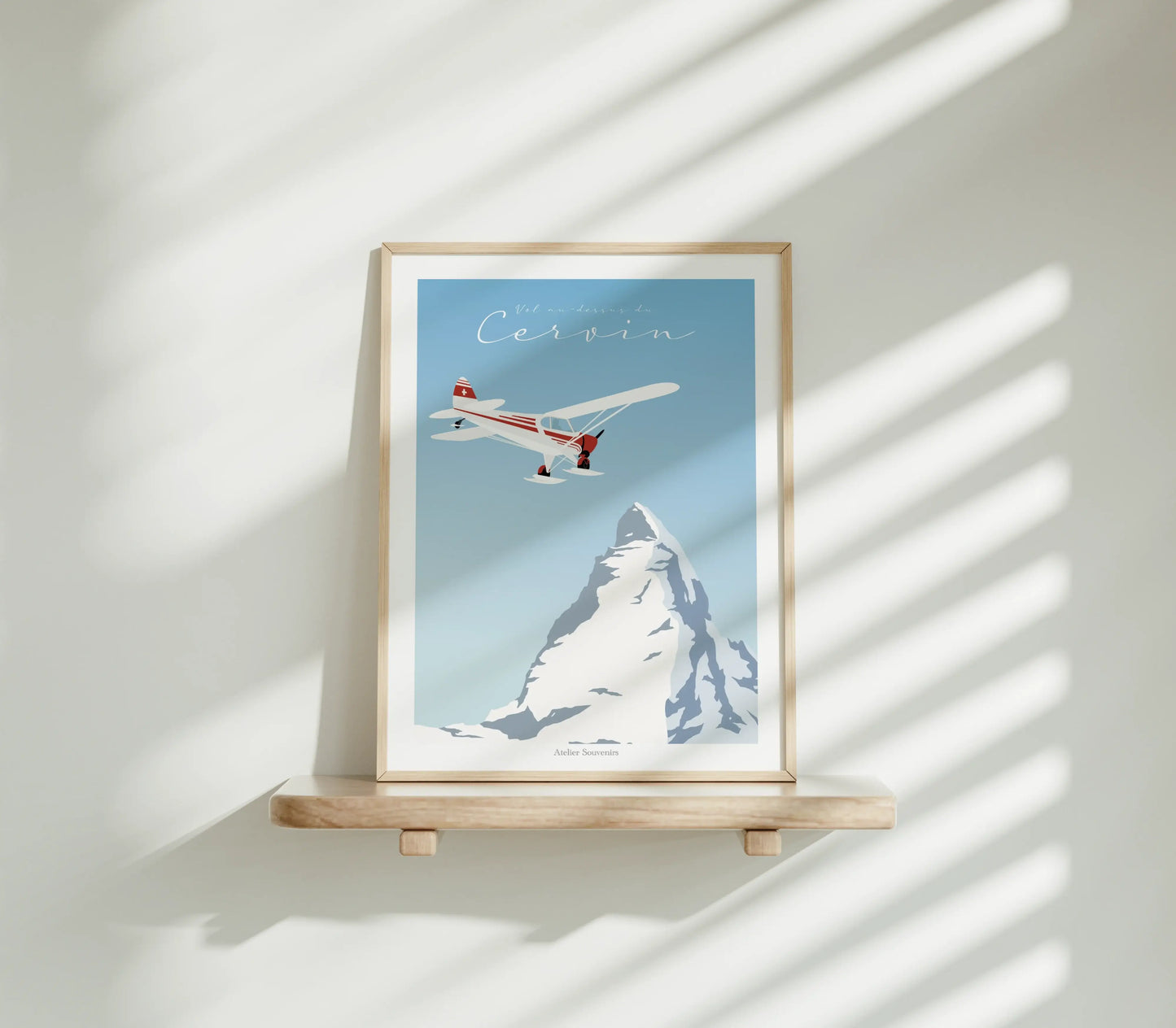 Affiche Valais - Vol au-dessus du Cervin