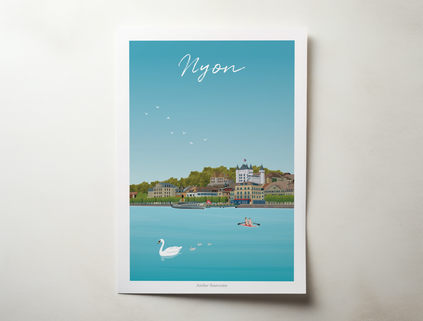 Affiche Nyon - Au bord du lac