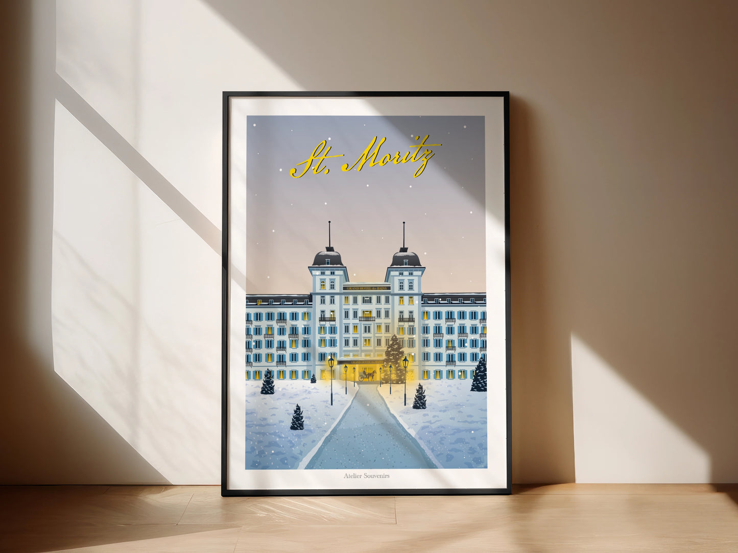 Affiche St. Moritz – Magie de l'hiver