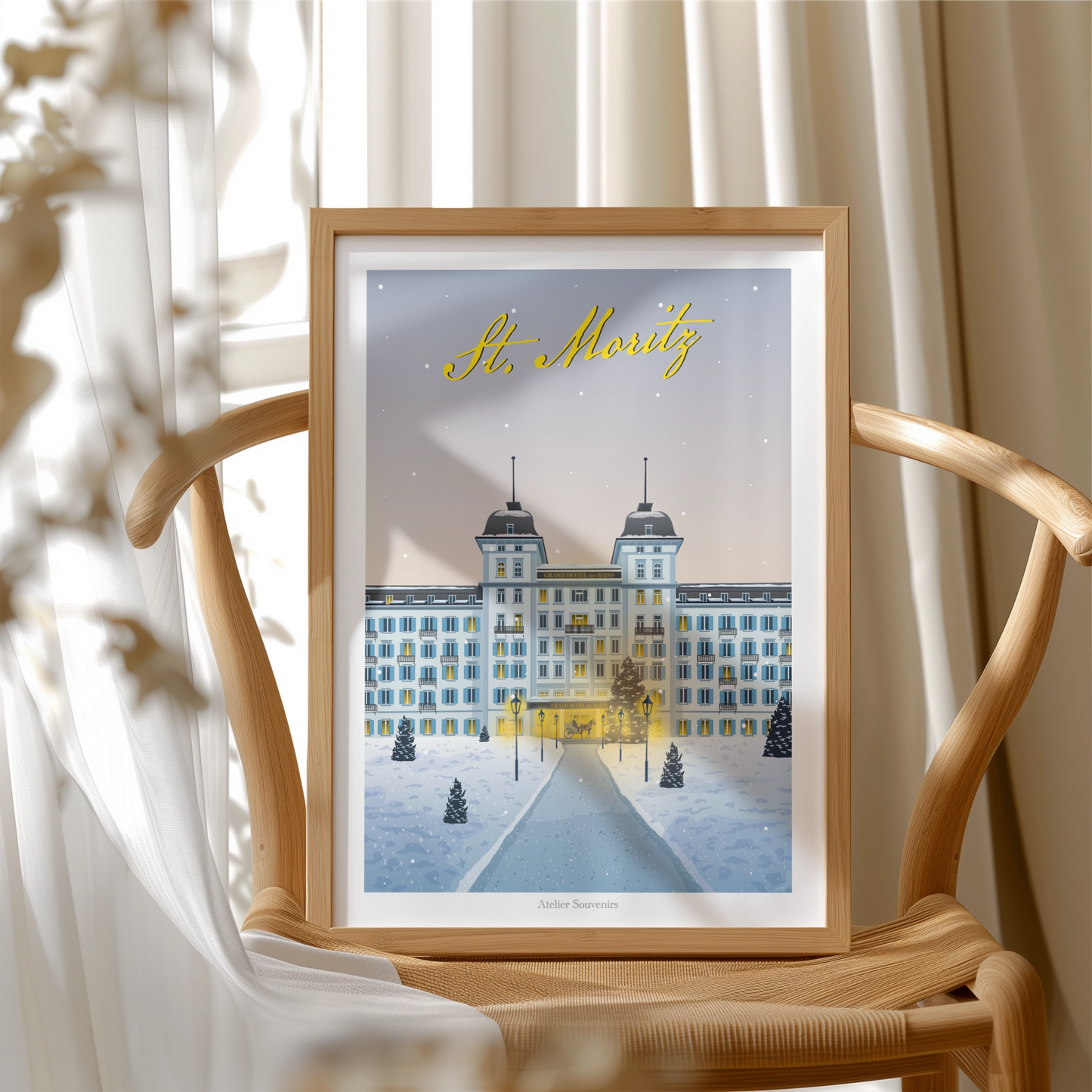 Affiche St. Moritz – Magie de l'hiver