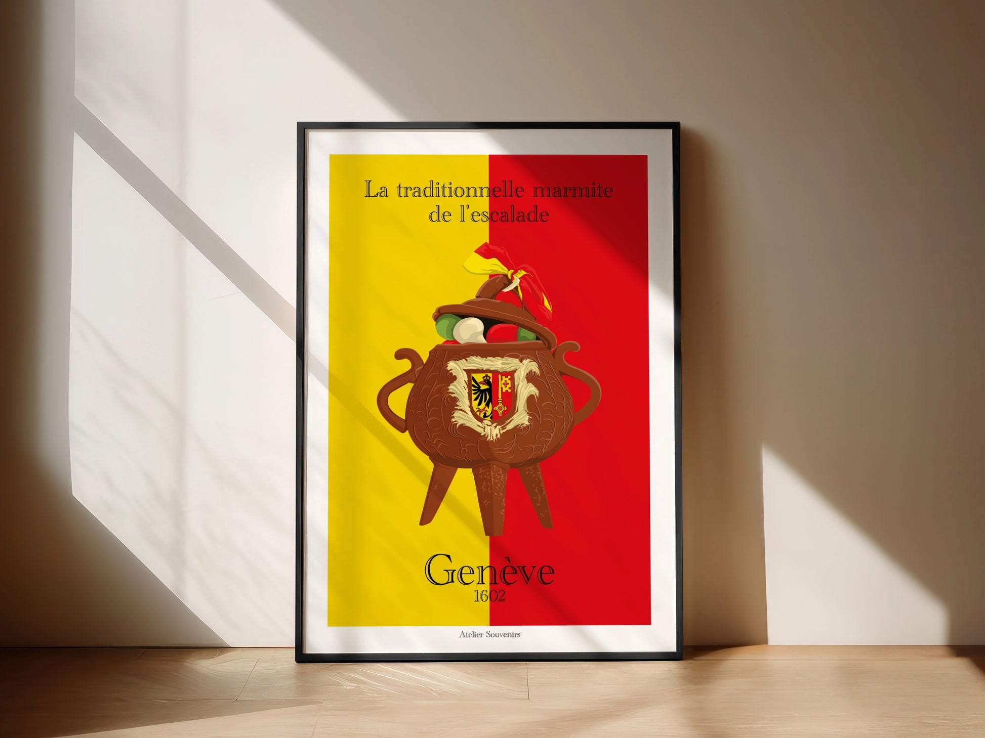 Affiche Genève - Marmite de l’escalade - Atelier Souvenirs