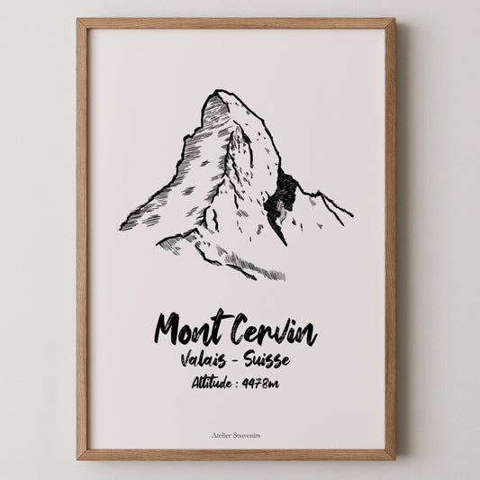 Affiche Mont Cervin