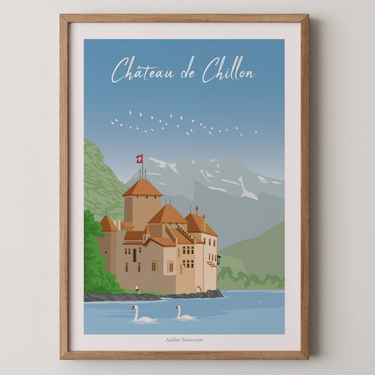 Affiche Vaud - Château de Chillon