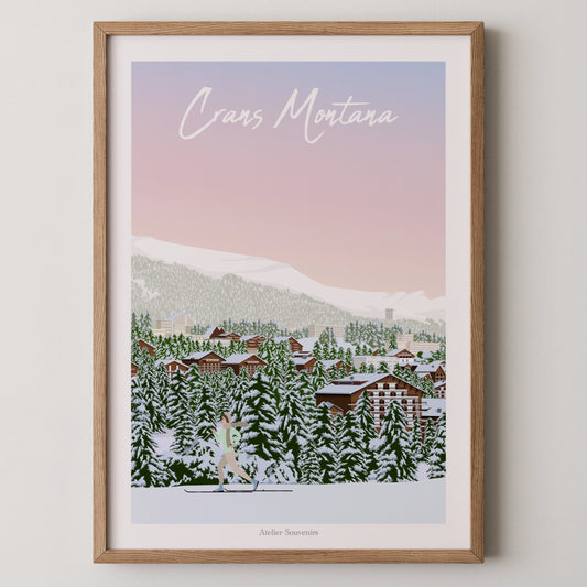 Affiche Valais - Crans Montana