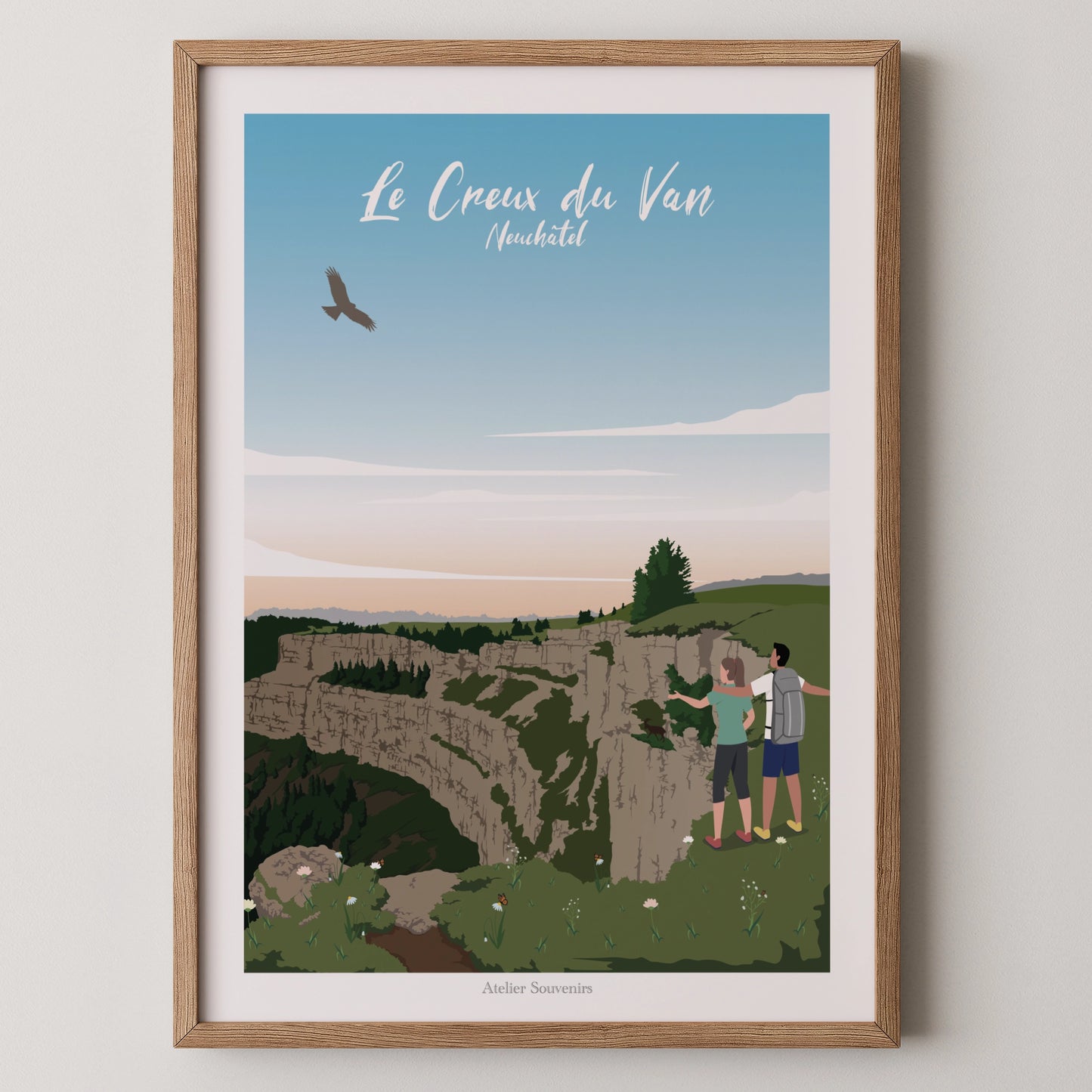 Affiche Neuchâtel - Le Creux du Van