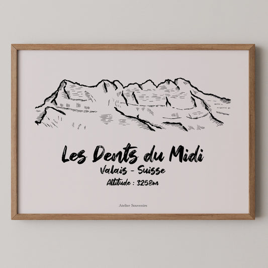 Affiche Les Dents du Midi