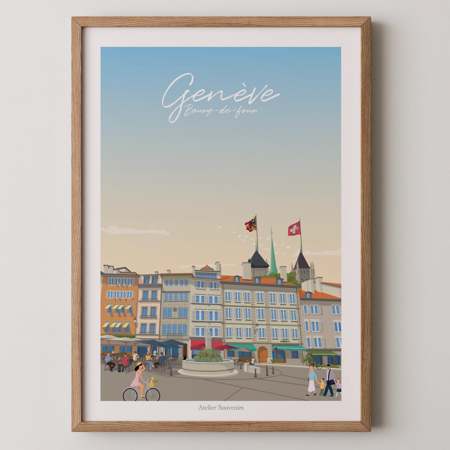 Affiche Genève - Bourg-de-four