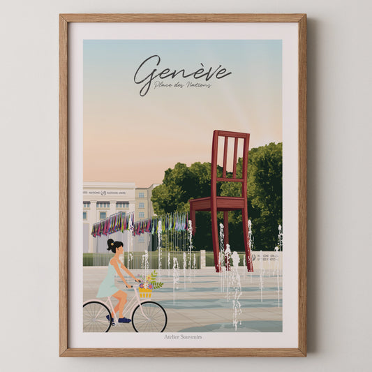Affiche Genève - Place des Nations