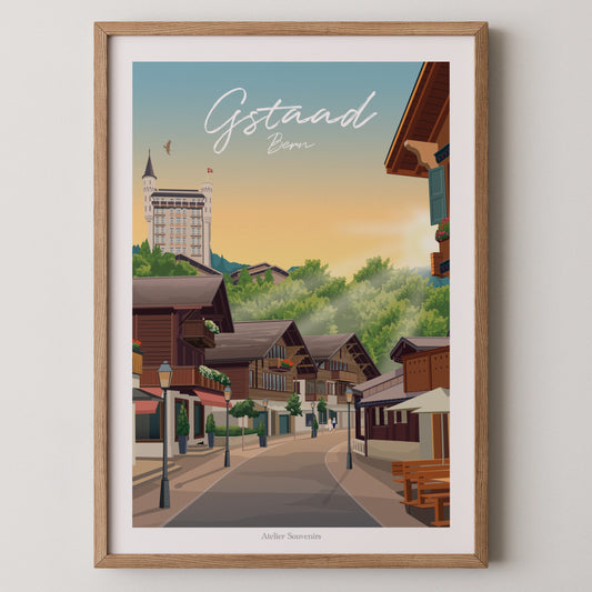 Affiche Gstaad - Eté