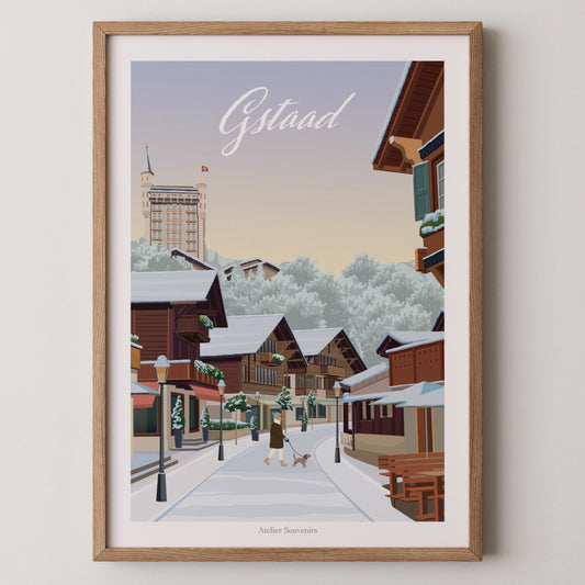 Affiche Gstaad - Hiver