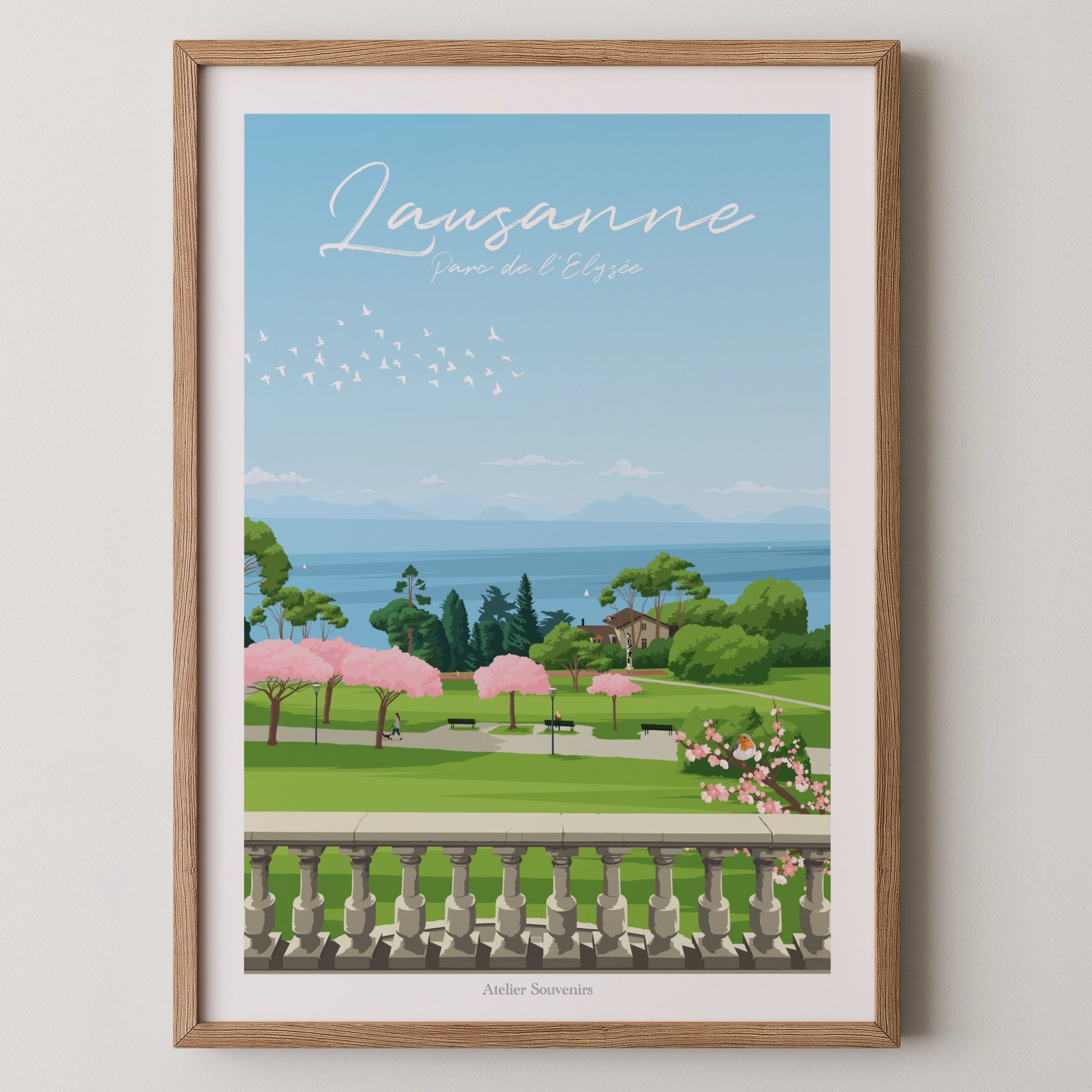 Affiche Lausanne - Parc de l'Elysée
