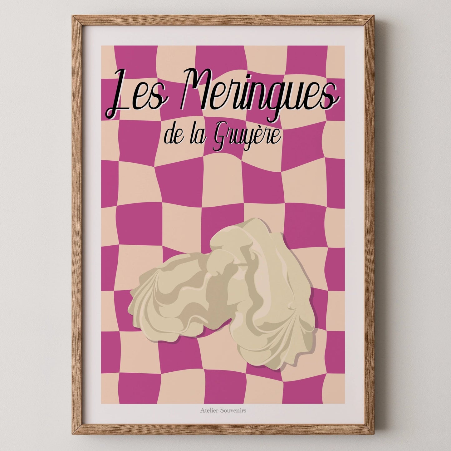 Affiche Les Meringues de la Gruyère- Saveurs Helvétiques