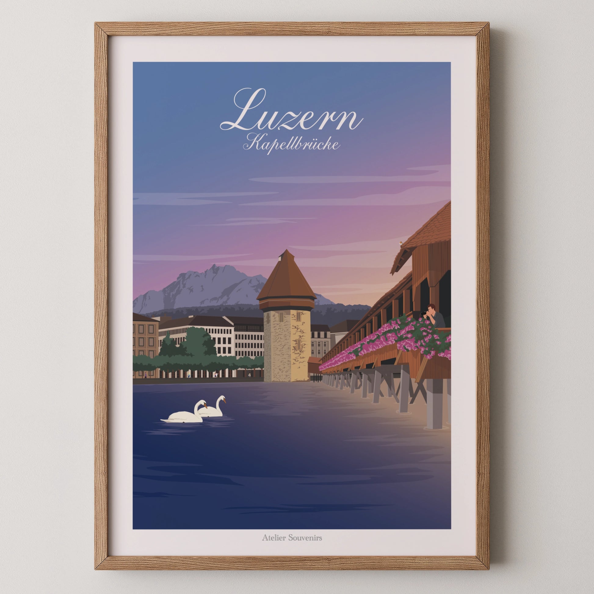 Affiche Luzern - Kapellbrücke
