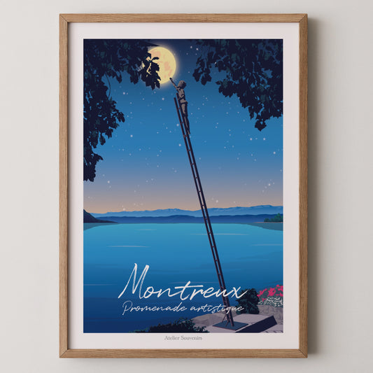 Affiche Montreux - Promenade artistique