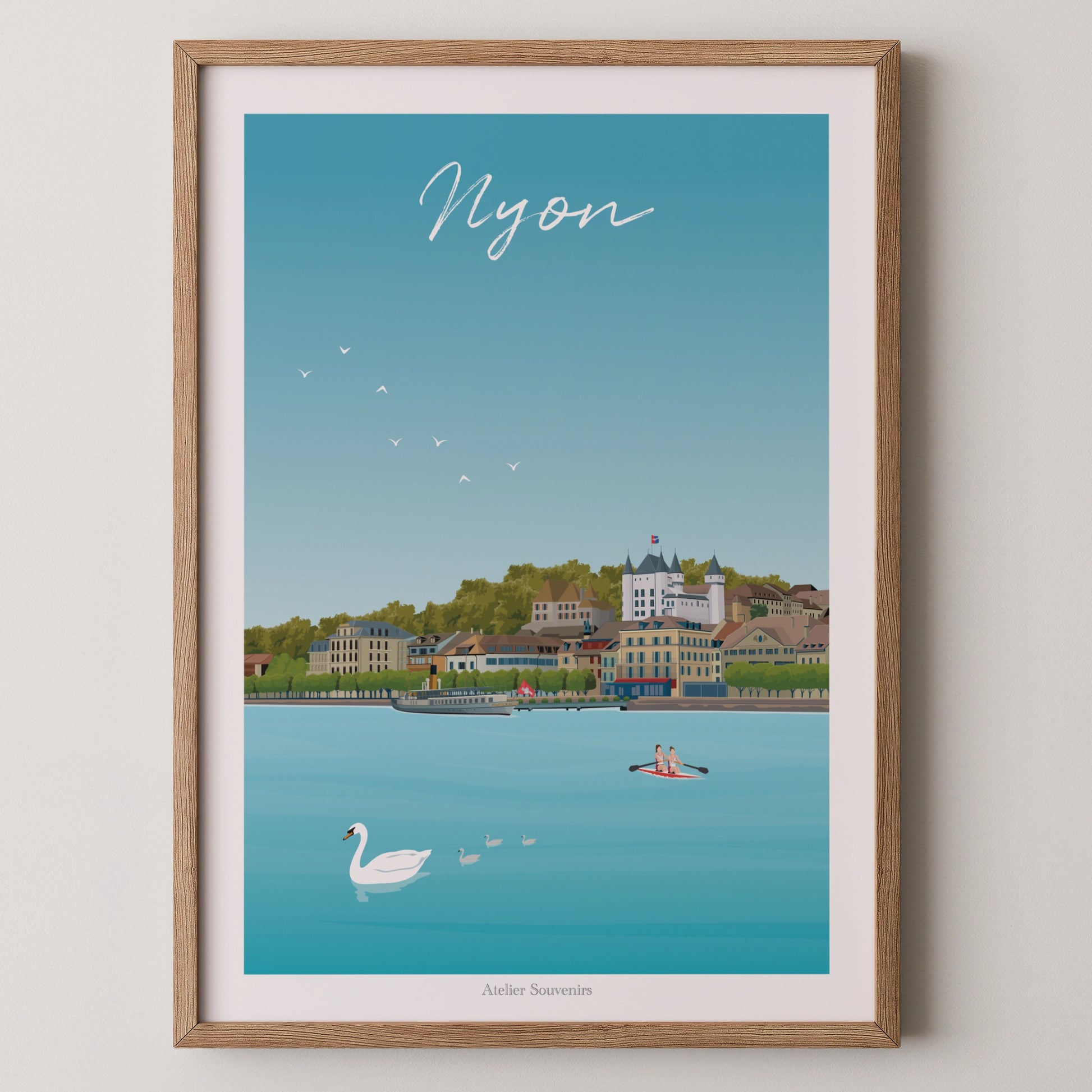 Affiche Nyon - Au bord du lac