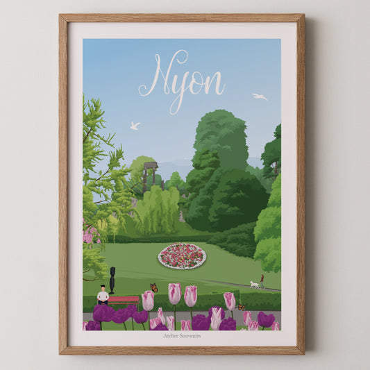 Affiche Nyon - Parc du Bourg-de-Rive