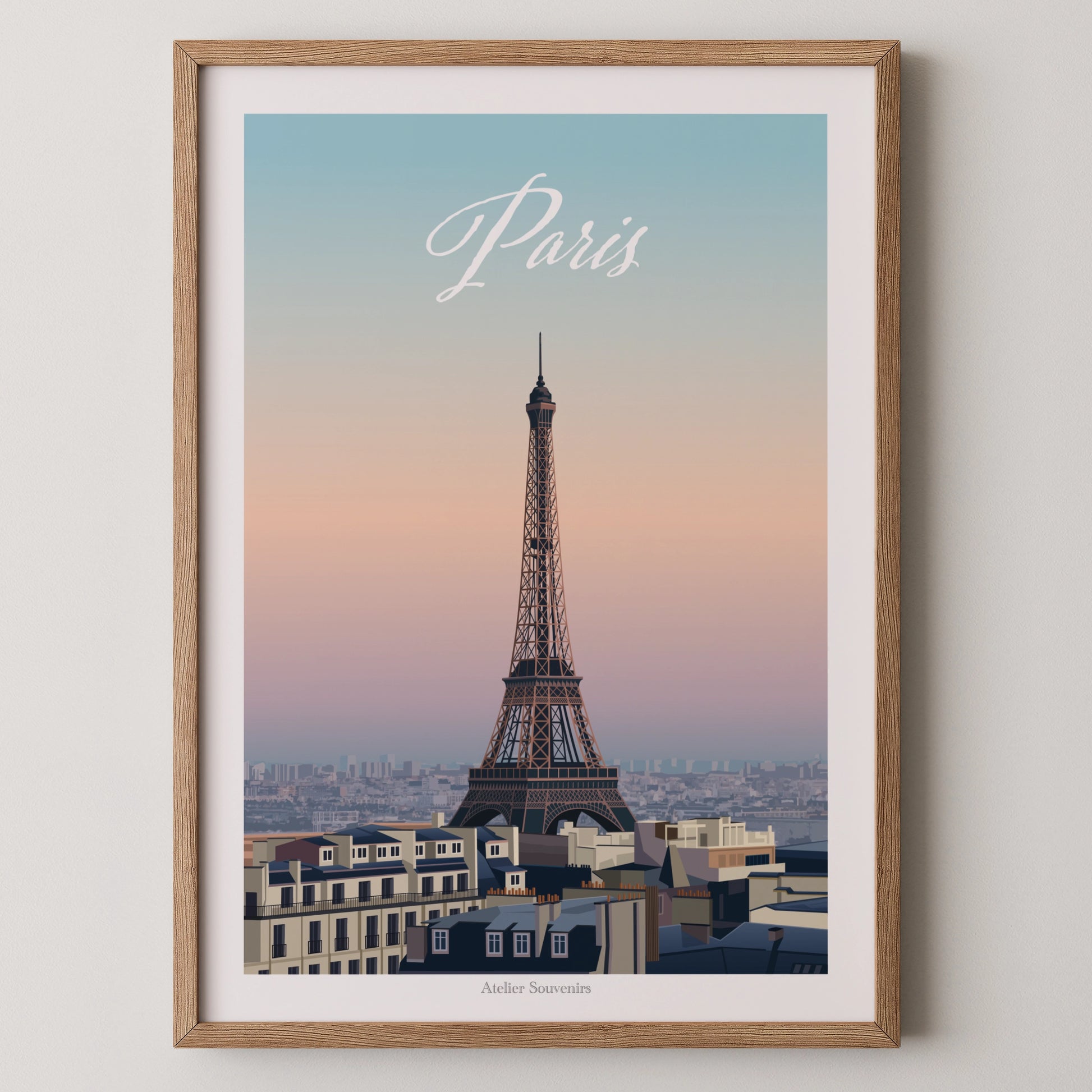 Affiche Paris - Lever de soleil sur les toits