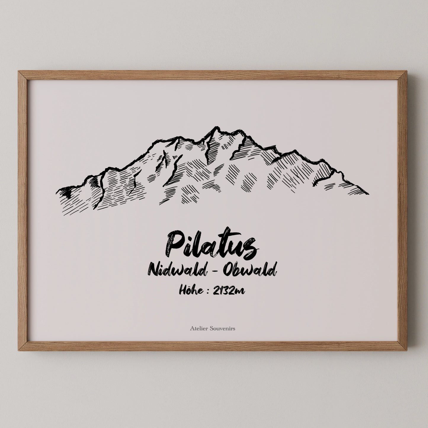 Affiche Pilatus - Sommet emblématique