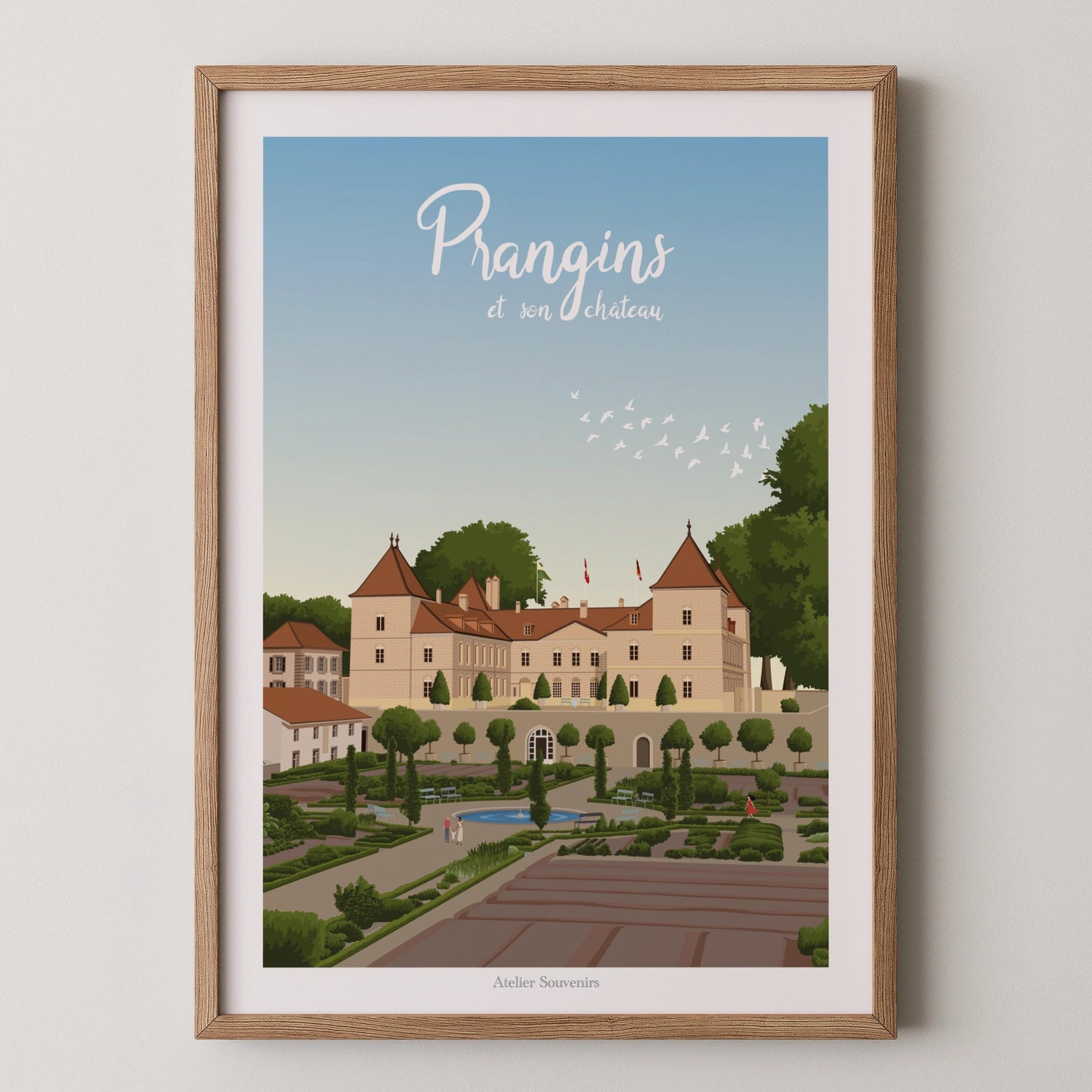Affiche Vaud - Prangins et son château
