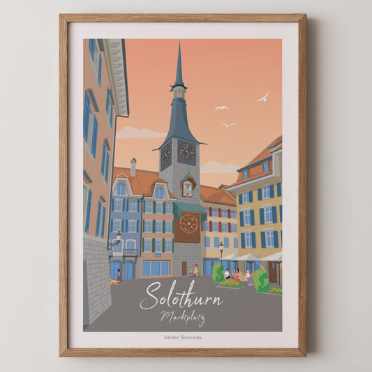 Affiche Solothurn - Marktplatz