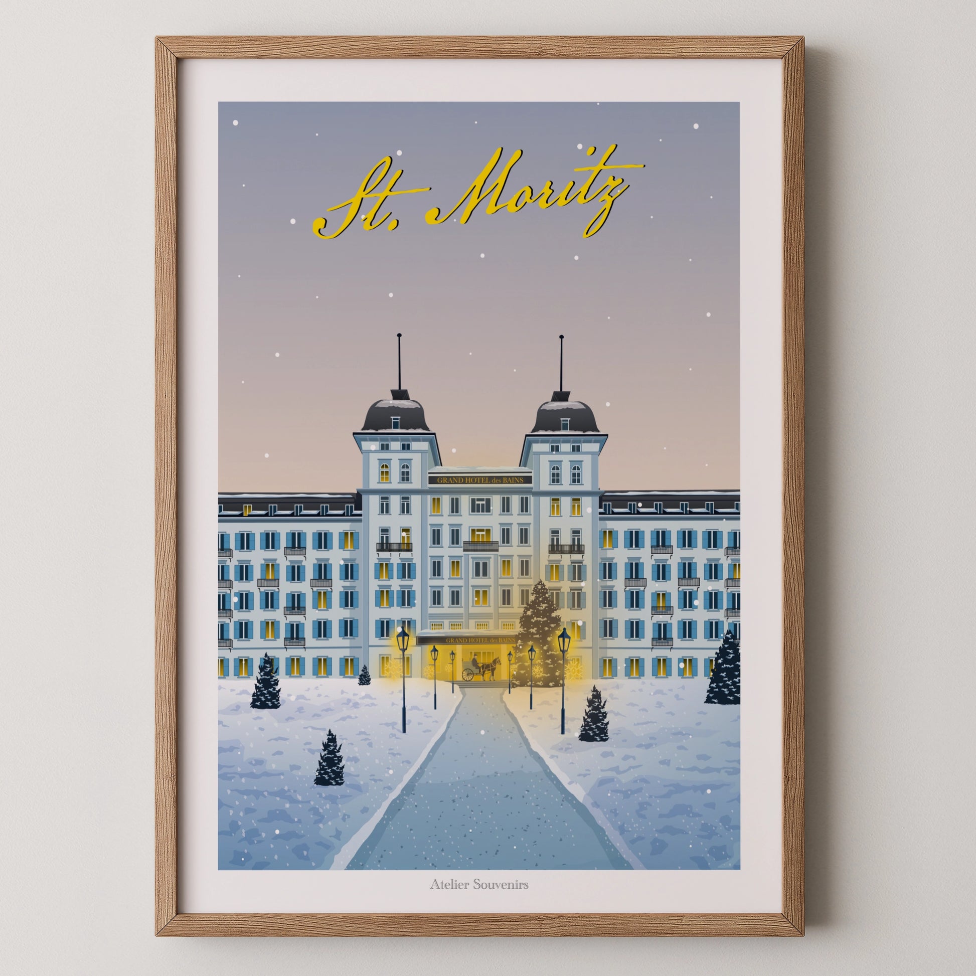 Affiche St. Moritz – Magie de l'hiver