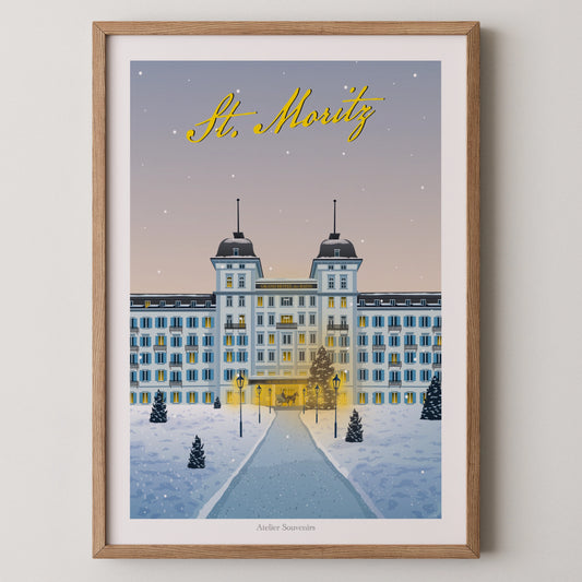 Affiche St. Moritz – Magie de l'hiver