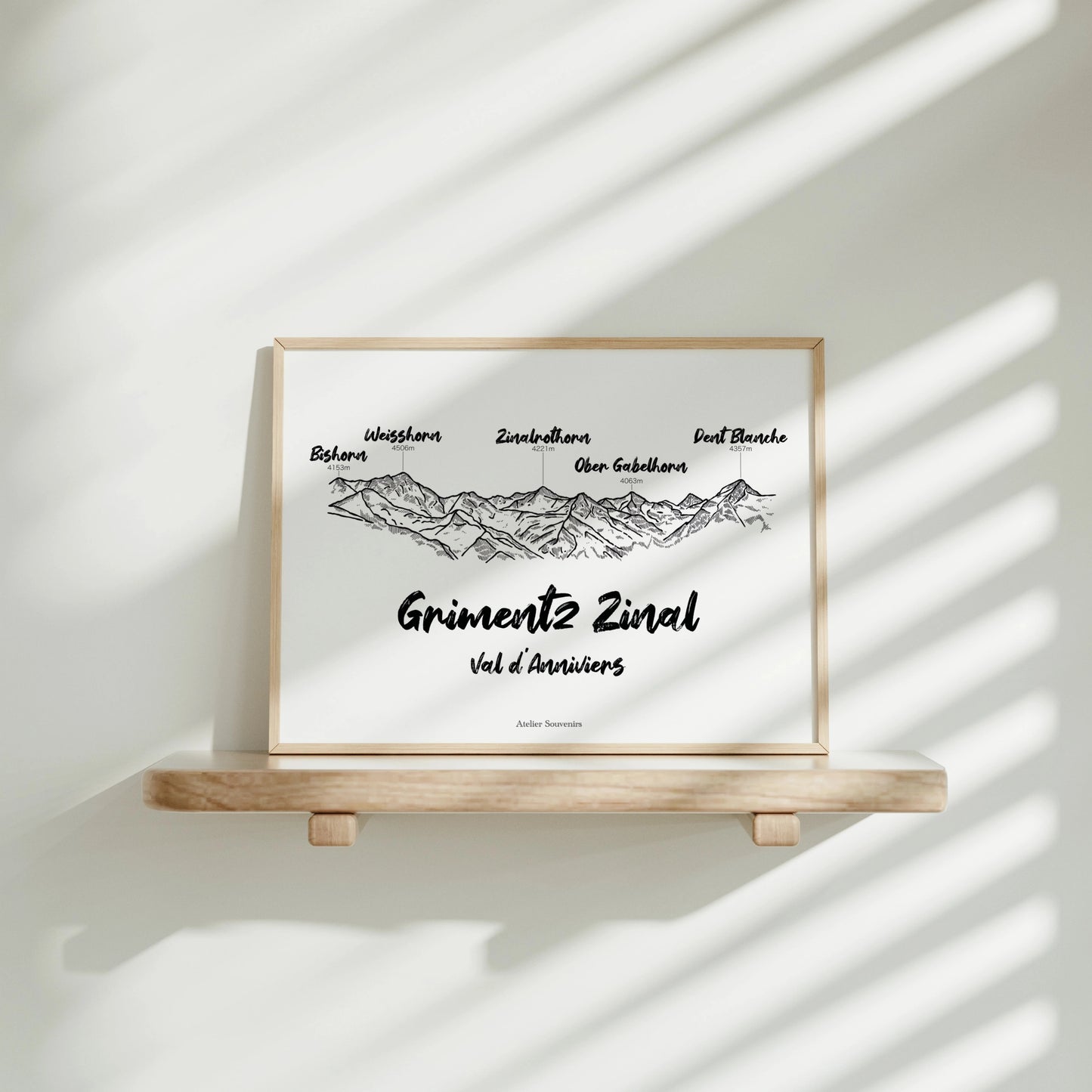 Affiche Grimentz – Couronne impériale | Val d'Anniviers | Atelier Souvenirs