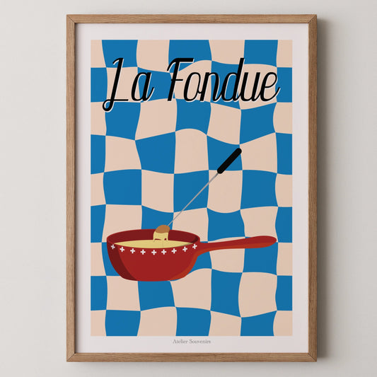 Affiche Suisse La Fondue