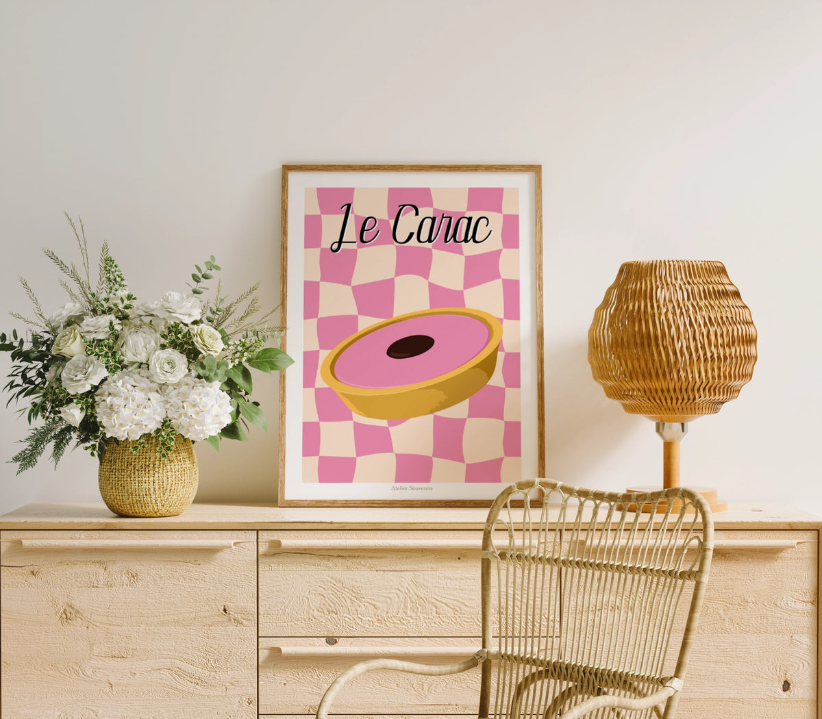 Affiche Le Carac Rose