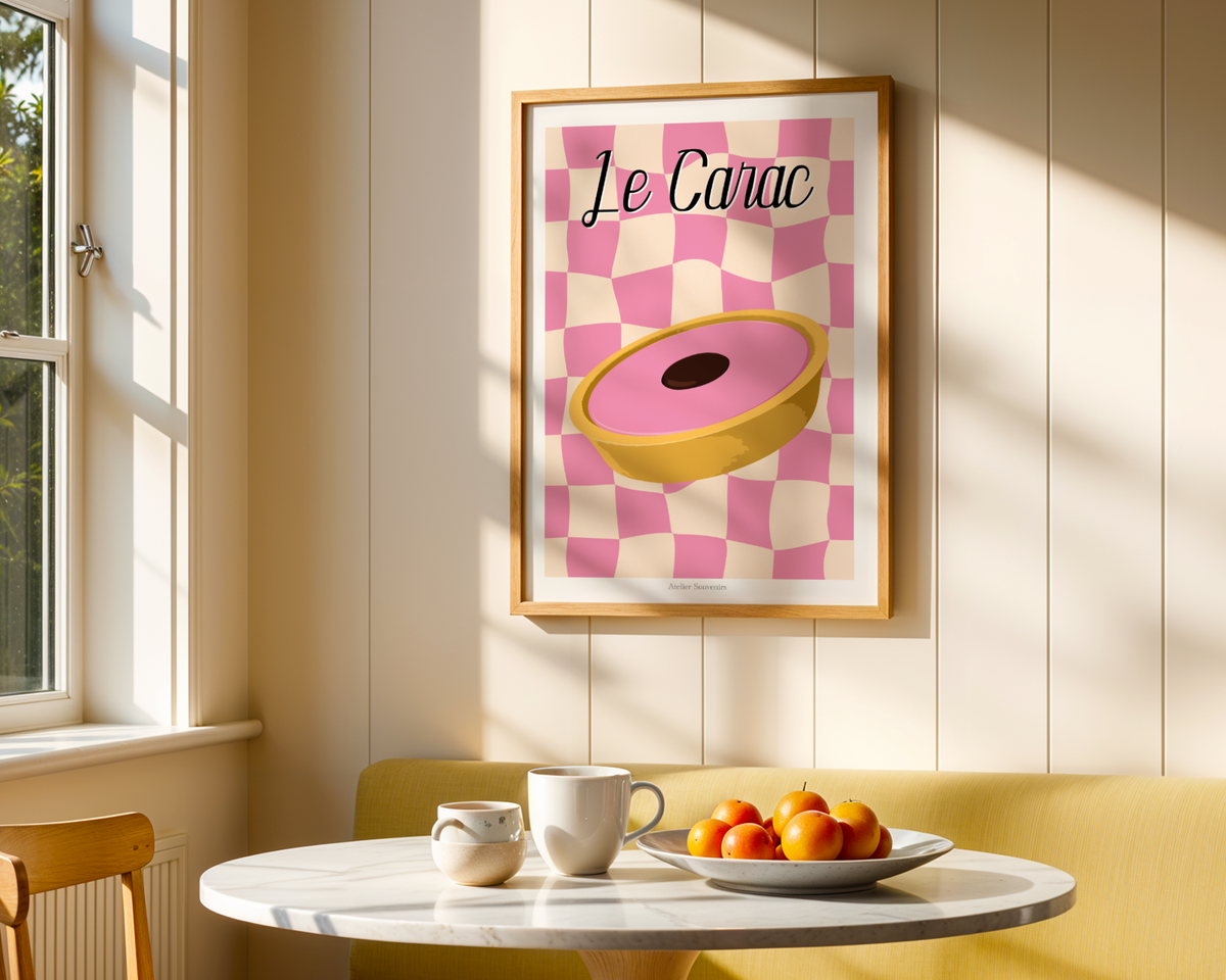 Affiche Le Carac Rose