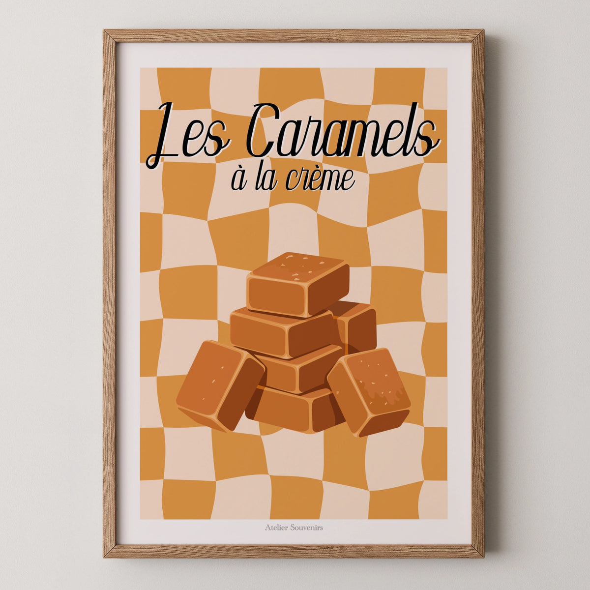 Affiche Les Caramels à la crème - Saveurs Helvétiques