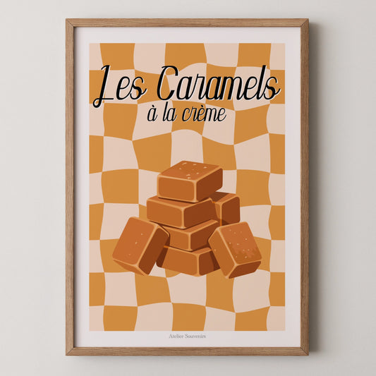 Affiche Les Caramels à la crème - Saveurs Helvétiques