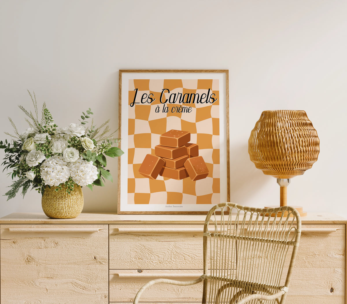 Affiche Les Caramels à la crème - Saveurs Helvétiques