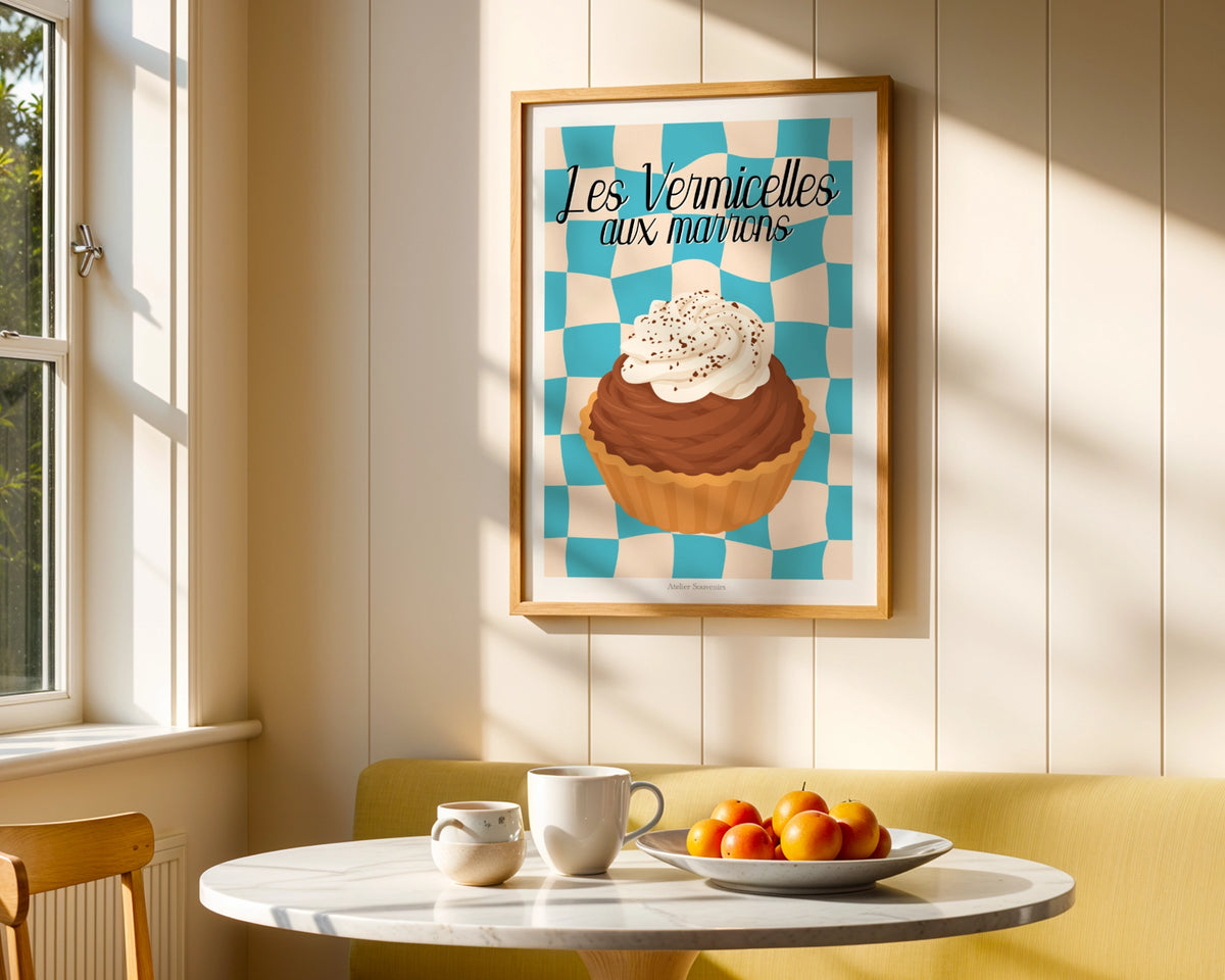 Affiche Les Vermicelles aux marrons - Saveurs Helvétiques