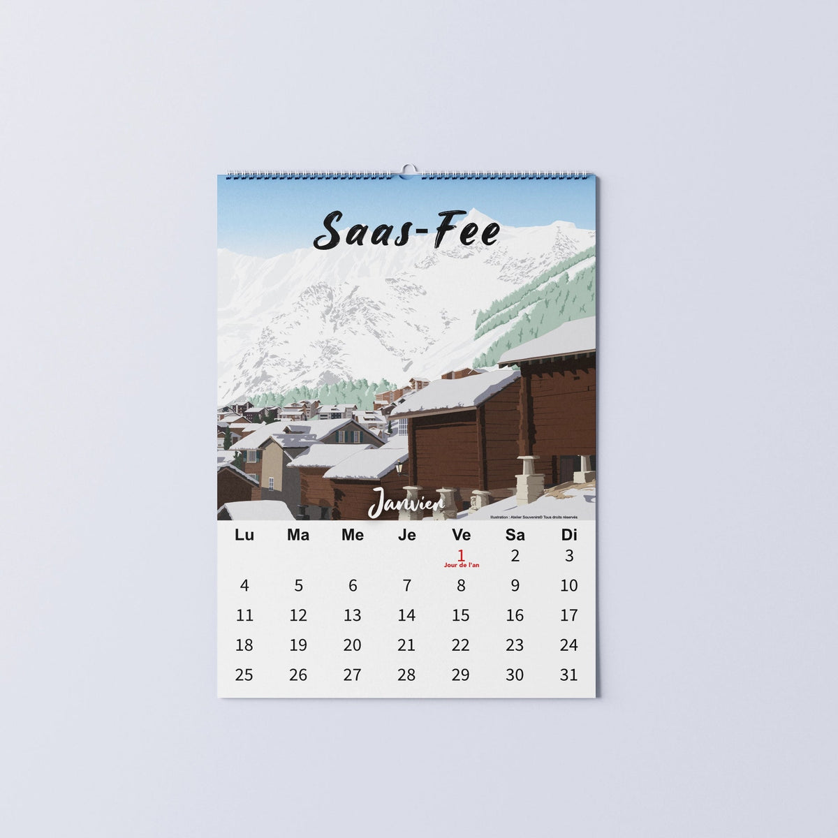 Calendrier 2027 - Edition Romandie