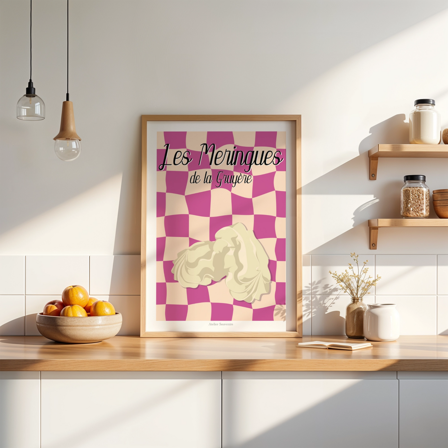 Affiche Les Meringues de la Gruyère- Saveurs Helvétiques